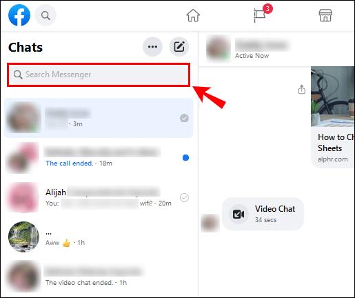 Comment rechercher dans les messages de Facebook Messenger