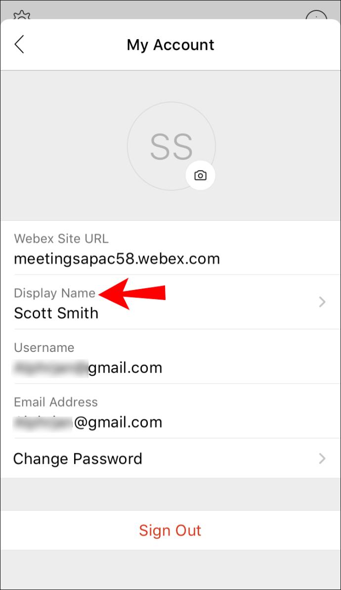 Como alterar seu nome de exibição no Webex