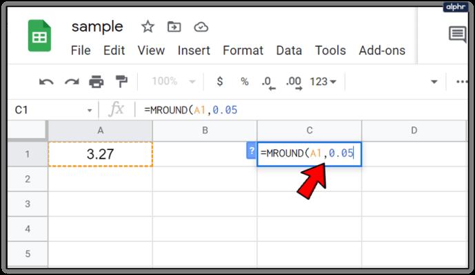 Как округлить ячейки Google Sheets до ближайших 10