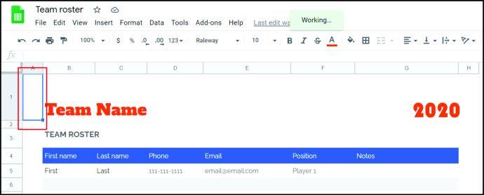 How To Name Columns In Google Sheets