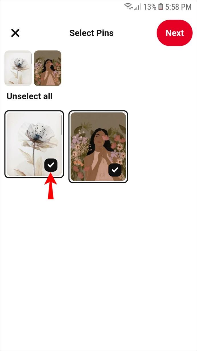 Comment supprimer des épingles dans Pinterest