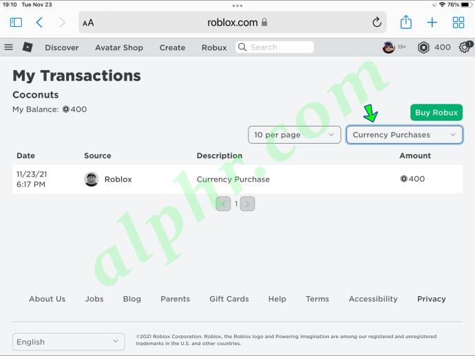 How To View Purchase History In Roblox