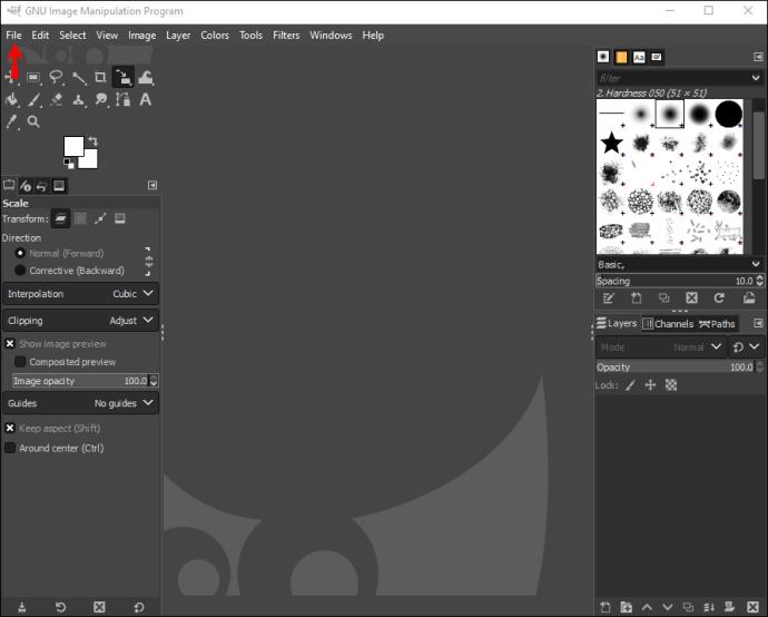 Comment recadrer une image dans GIMP