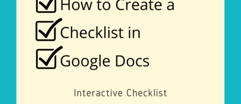 Hoe u een checklist maakt in Google Documenten