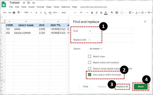 Comment faire glisser une formule sans changer dans Google Sheets