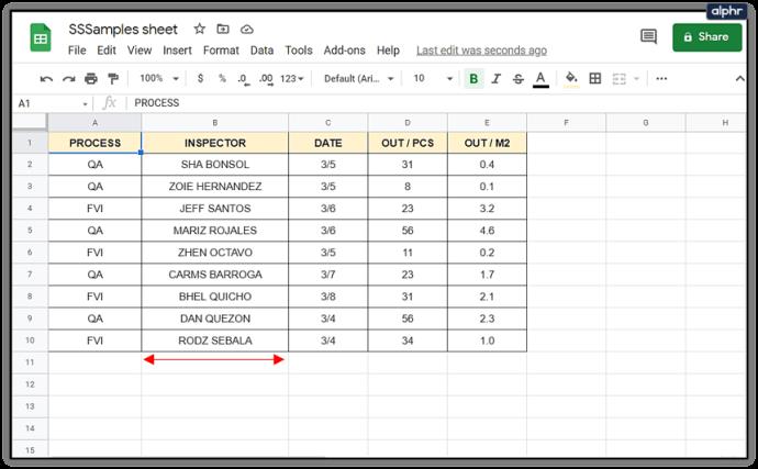 Comment ajouter et supprimer des lignes et des colonnes dans Google Sheets