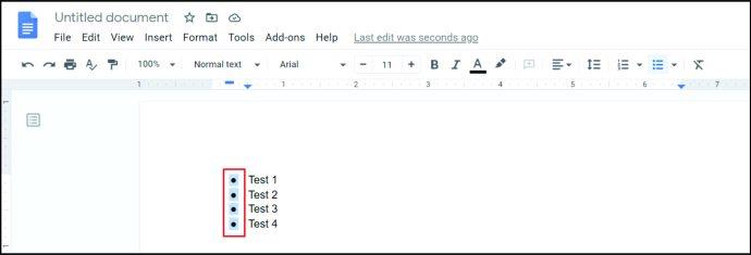 How To Add Bullet Points In Google Sheets