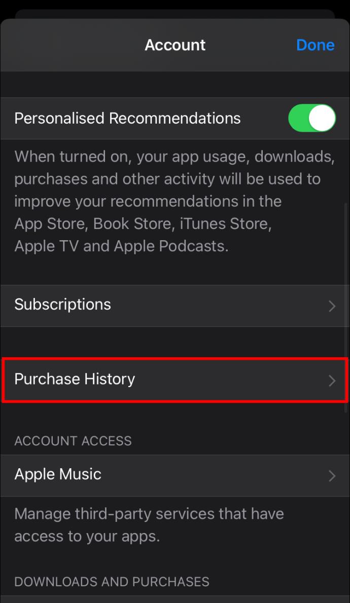 Como visualizar seu histórico de compras para aplicativos e assinaturas da Apple