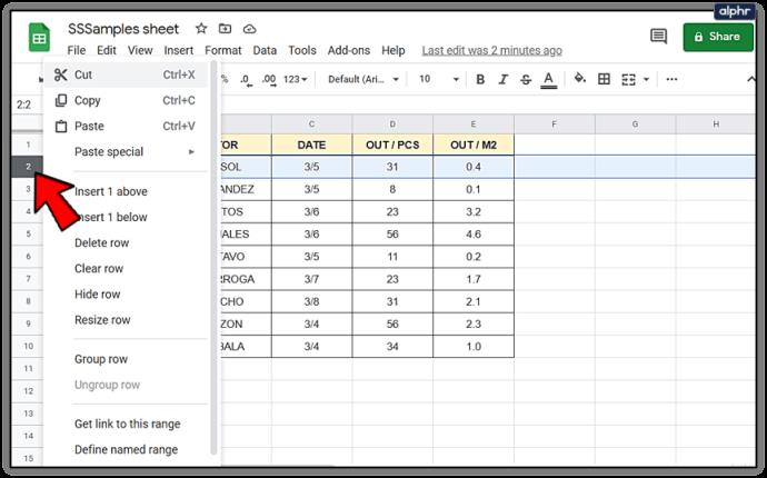 Comment ajouter et supprimer des lignes et des colonnes dans Google Sheets