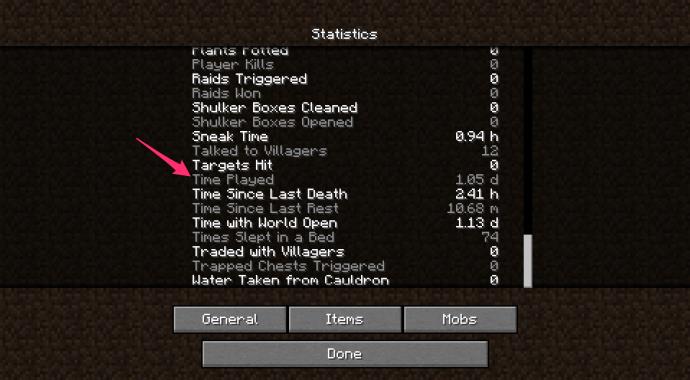 How To View How Many Hours You’Ve Played On Minecraft