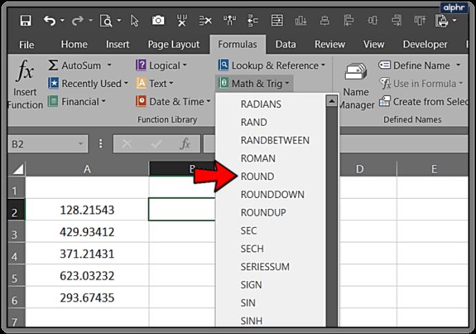 كيفية تحريك المنازل العشرية في Excel