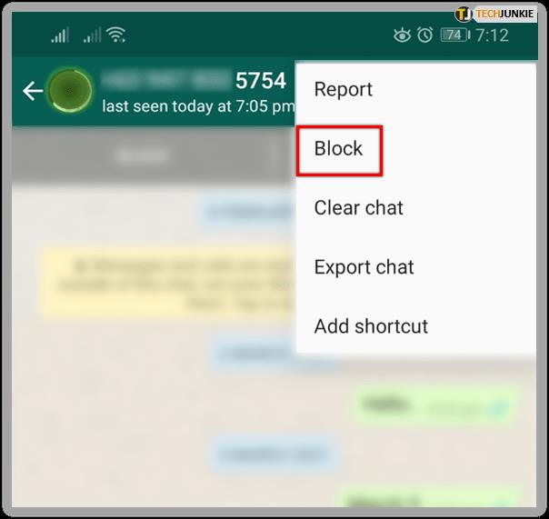 Comment bloquer un contact dans WhatsApp