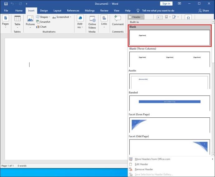 Comment créer différents en-têtes pour différentes pages dans Word