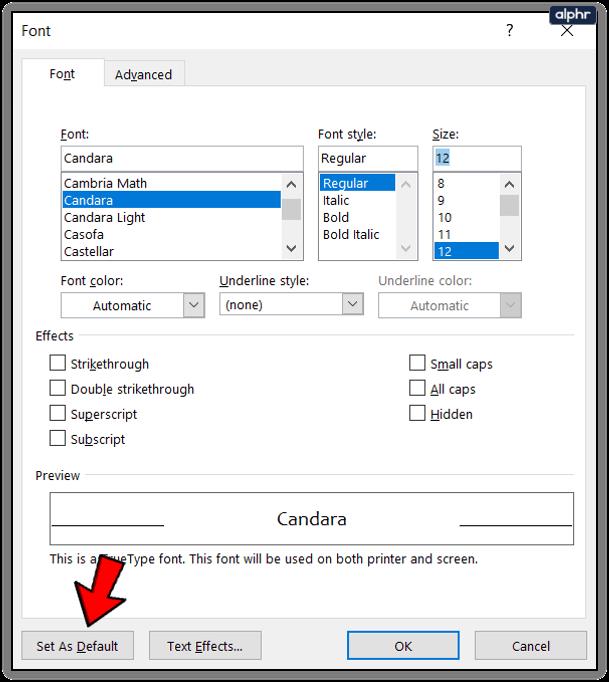 How To Change The Default Font In Microsoft Word