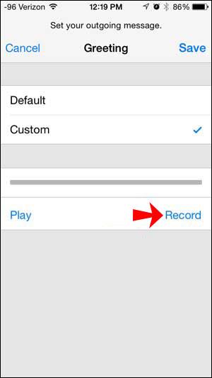 iPhone용 음성 메일 인사말을 녹음하거나 변경하는 방법