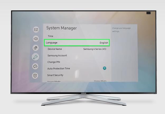 Samsung TV の言語を変更する方法