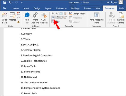 Comment créer une liste de contrôle dans Microsoft Word