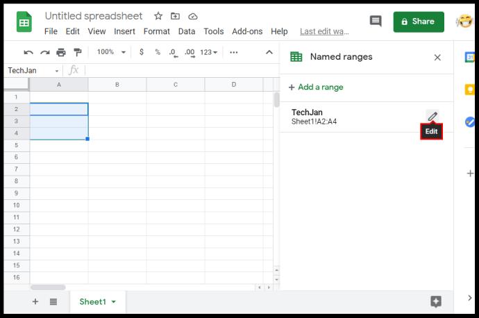 Comment calculer la plage dans Google Sheets