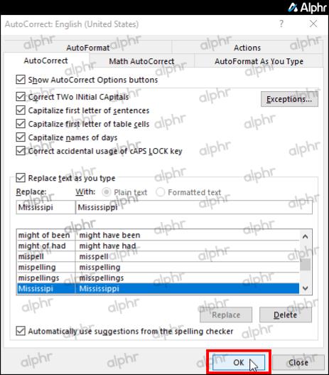 كيفية إيقاف تشغيل التصحيح التلقائي في Outlook