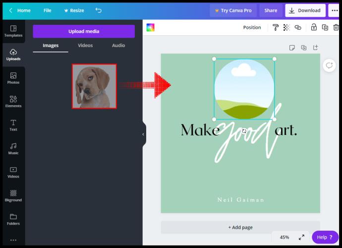 How To Make A Picture Round In Canva