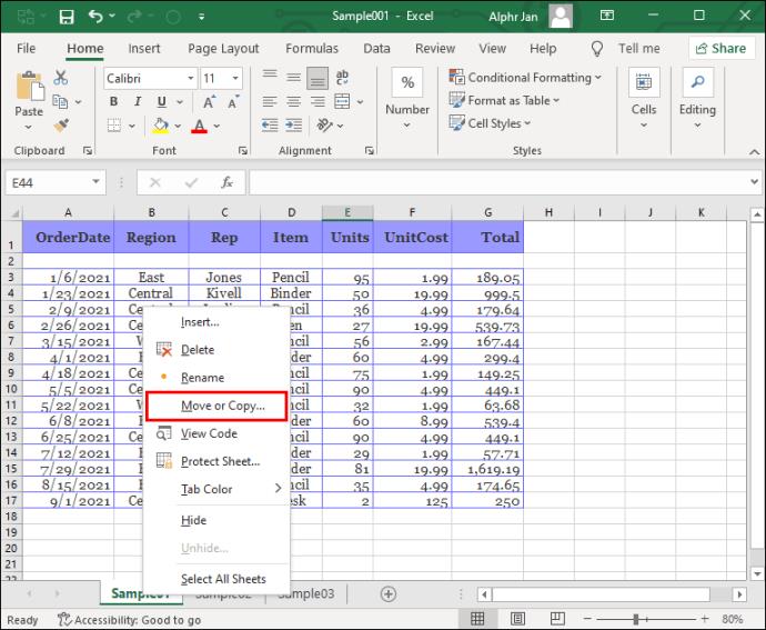 Comment copier une feuille dans un autre classeur dans Excel