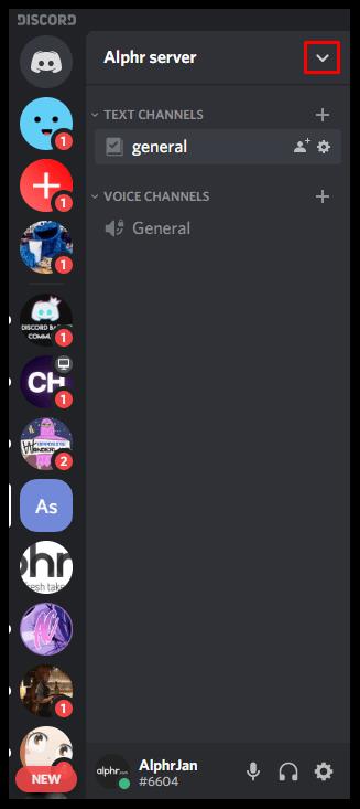 Как покинуть сервер Discord