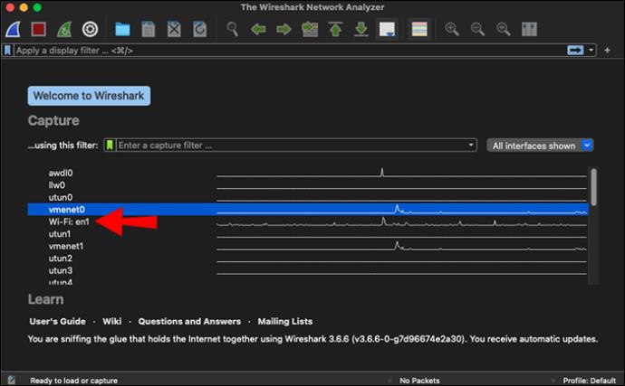 Comment capturer des paquets dans WireShark