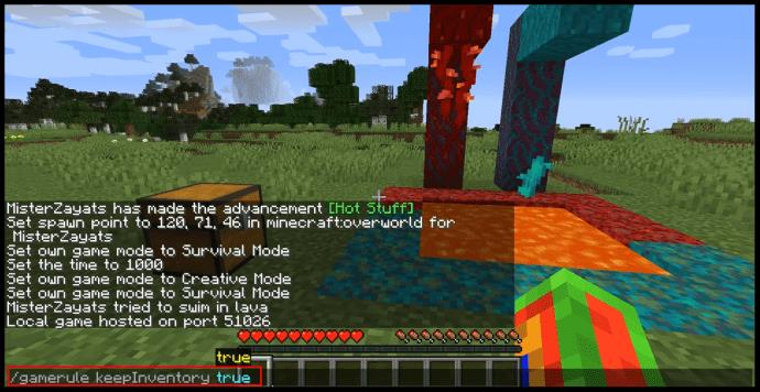 How To Keep Inventory When You Die In Minecraft