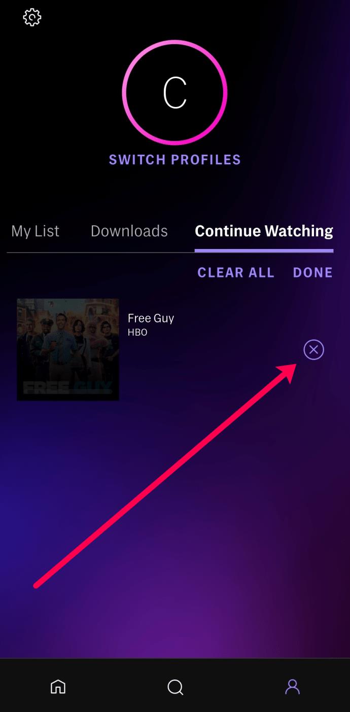 Como limpar Continue assistindo no HBO Max