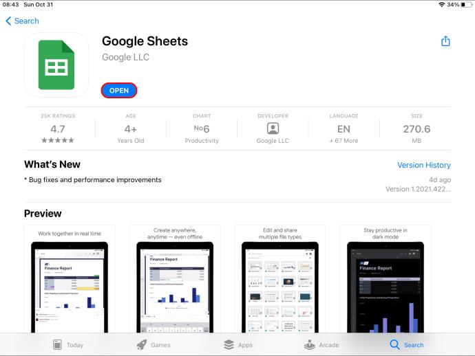 Comment définir la zone d'impression dans Google Sheets