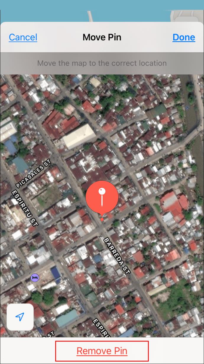 Comment supprimer ou supprimer une épingle dans Apple Maps