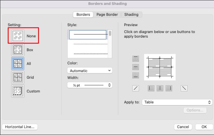 Comment créer un tableau invisible dans Word