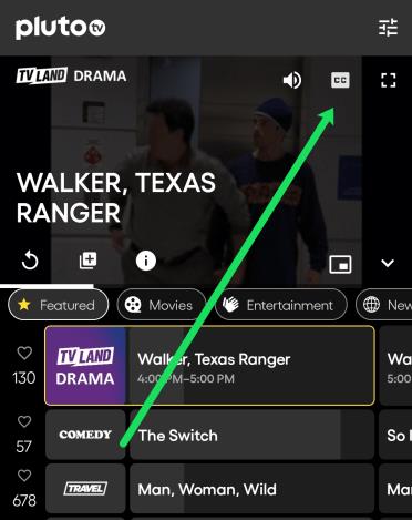 How To Turn Closed Captioning On Or Off On Pluto TV