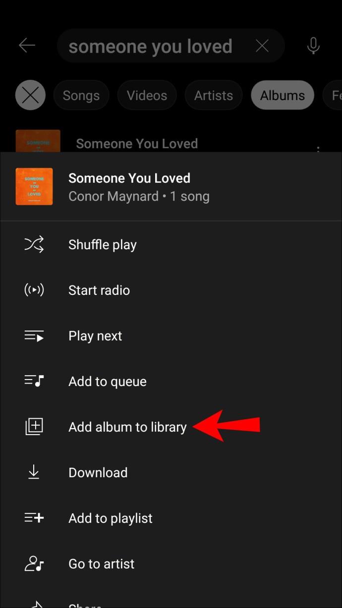 Comment ajouter ou supprimer des chansons de la bibliothèque dans YouTube Music