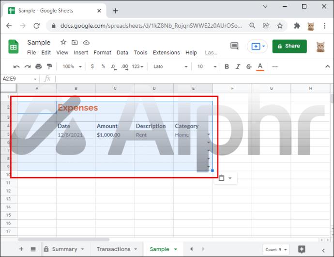 Como copiar sem linhas ocultas no Google Sheets