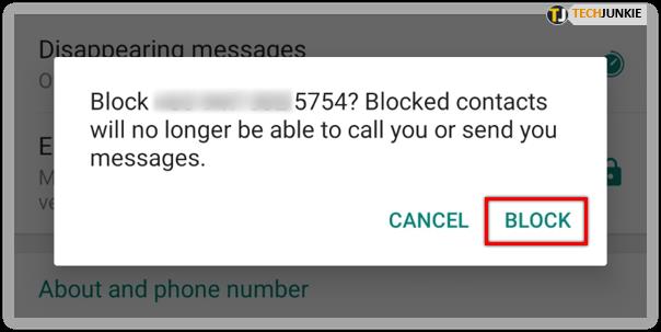 Comment bloquer un contact dans WhatsApp