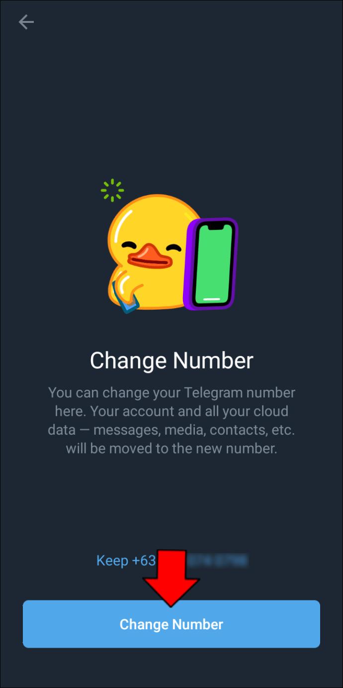 Comment changer votre numéro dans Telegram