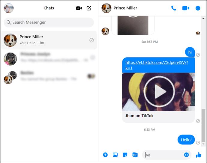 Comment envoyer des pièces jointes dans Facebook Messenger