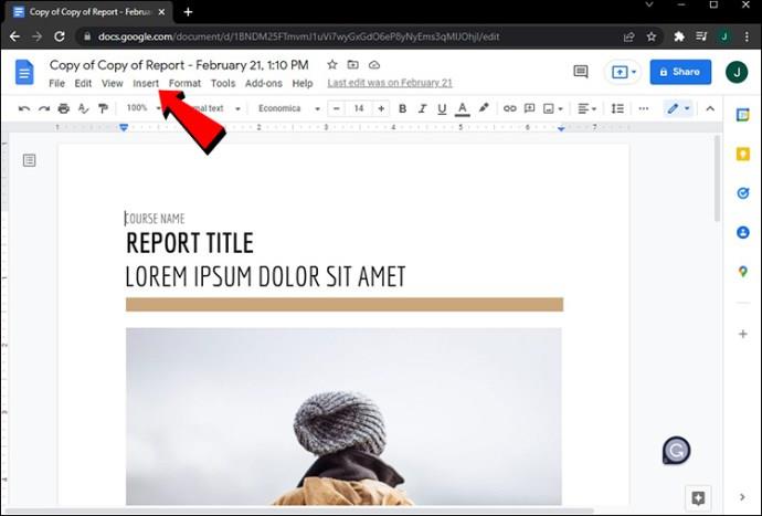 Comment créer différents en-têtes pour différentes pages dans Google Docs