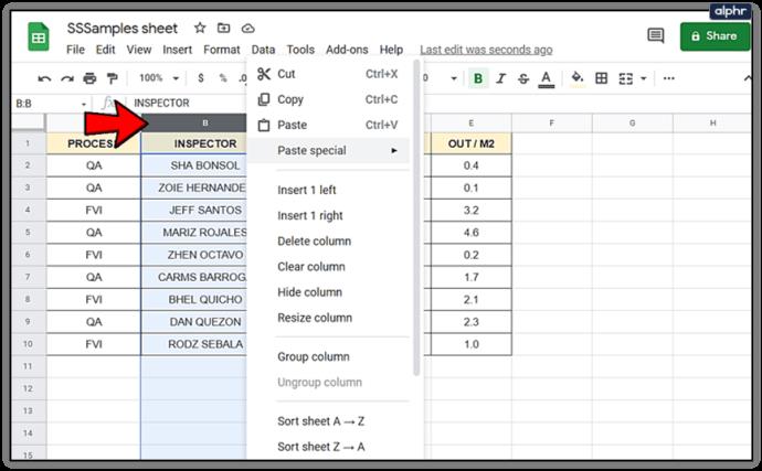 Comment ajouter et supprimer des lignes et des colonnes dans Google Sheets