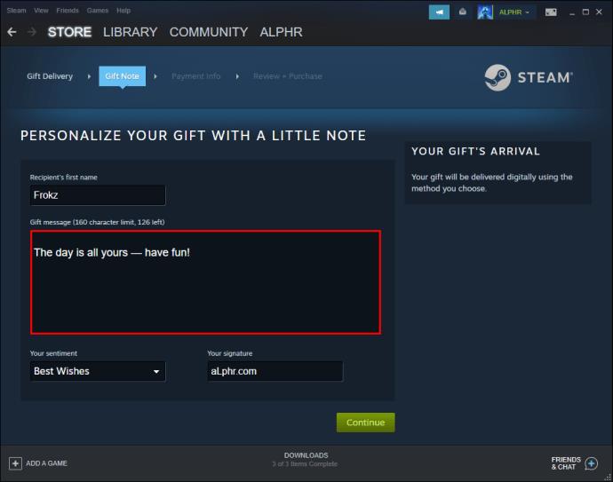 Comment offrir un jeu à partir de votre bibliothèque Steam