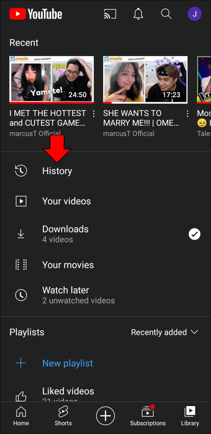 How To View Your Recently Watched Videos On YouTube