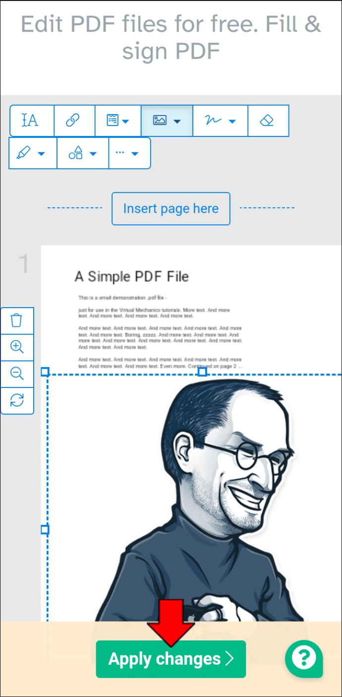 写真や画像を PDF に追加する方法