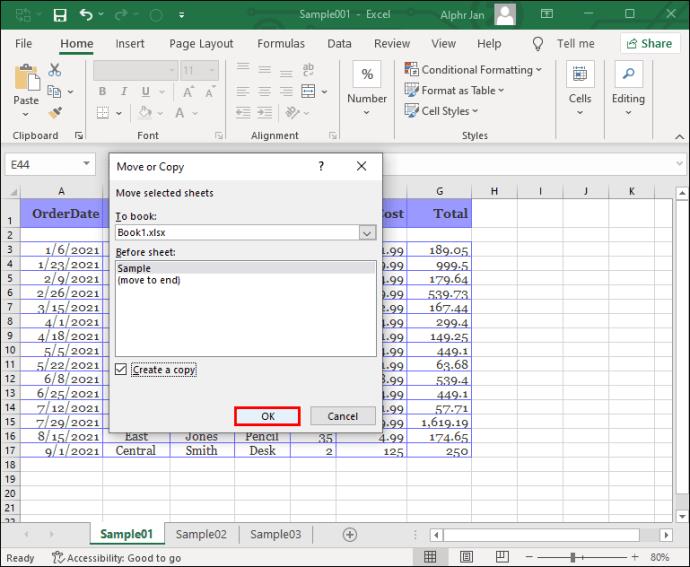 Comment copier une feuille dans un autre classeur dans Excel