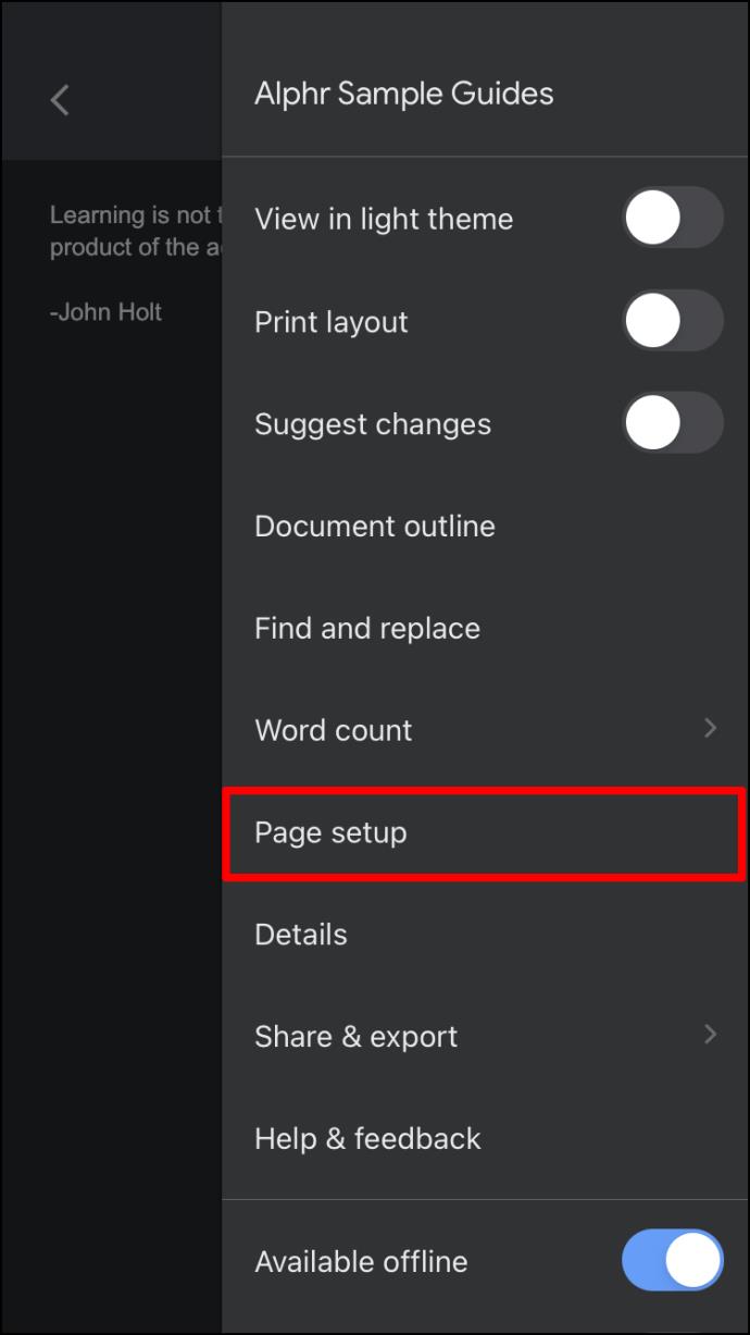 How To Change The Background Color In A Google Doc