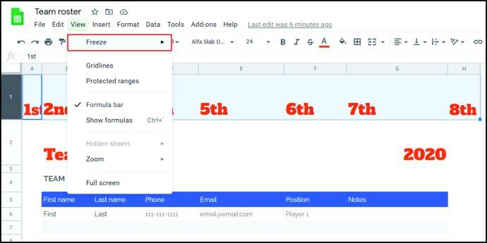 How To Name Columns In Google Sheets