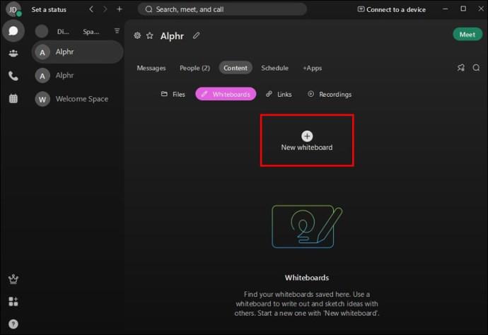Comment utiliser le tableau blanc dans Webex