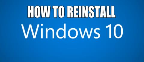 Comment réinstaller Windows 10