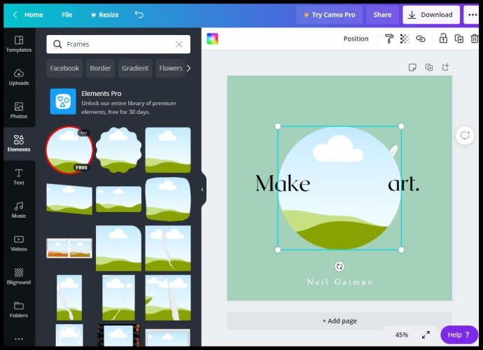 How To Make A Picture Round In Canva