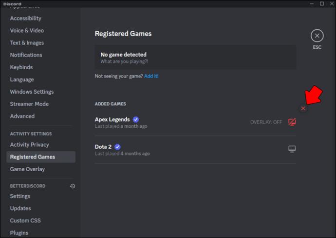 Comment masquer l'activité du jeu dans Discord